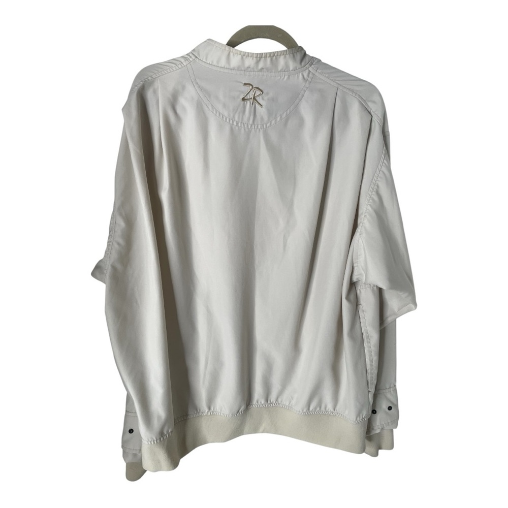 Zero Restriction Beige Pullover Snap Button Golf … - image 2